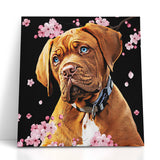 Personalized Cherry Blossom Pet Canvas