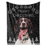 Personalized Christmas Pet Throw Blanket