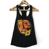 Personalized Sunflower Pet Tank Top