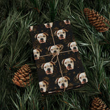 Personalized Pet Holiday Wrapping Paper - Pine Cones