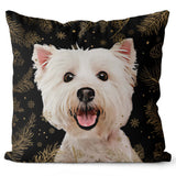 Personalized Pet Portrait Pillow - Wintry