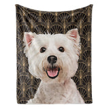 Personalized Pet Blanket - Art Deco Style