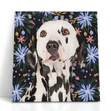 Personalized Pet Square Canvas - Bloom