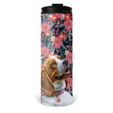 Personalized Pet Skinny Tumbler 16oz - Bloom