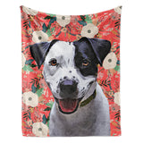 Personalized Pet Throw Blanket - Bloom