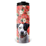 Personalized Pet Skinny Tumbler 16oz - Bloom