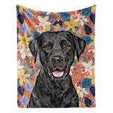 Personalized Pet Throw Blanket - Bloom