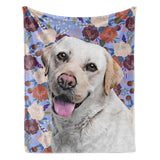 Personalized Pet Throw Blanket - Bloom