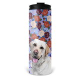 Personalized Pet Skinny Tumbler 16oz - Bloom