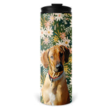 Personalized Pet Skinny Tumbler 16oz - Bloom