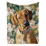 Personalized Pet Throw Blanket - Bloom