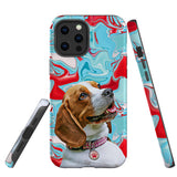 Personalized Pet iPhone Tough Case - Swirl Pattern