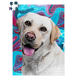 Personalized Pet Jigsaw Puzzle - Color Swirl