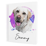 Personalized Framed Pet Portrait Canvas - Watercolor Style