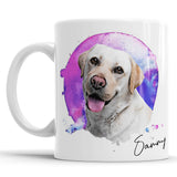 Personalized Dog Portrait Mug - Watercolor Style