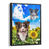 Personalized Framed Pet Superimposed Portrait Canvas