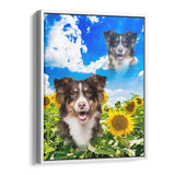 Personalized Framed Pet Superimposed Portrait Canvas