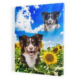 Personalized Framed Pet Superimposed Portrait Canvas