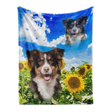 Personalized Pet Throw Blanket - Superimposed Portrait