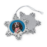 Personalized Pet Pewter Snowflake Ornament