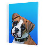 Personalized Pet Portrait Canvas - Gradient