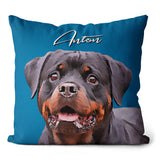 Personalized Pet Portrait Pillow