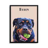 Personalized Pet Color Portrait Prints