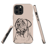 Personalized Minimalistic Pet Portrait - Matte iPhone Tough Case