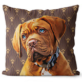 Personalized Pet Pillow - Art Deco Style