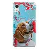 Personalized Color Swirl Pet iPhone Case