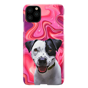 Personalized Color Swirl Pet iPhone Case