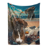 Personalized Pet Throw Blanket - Superimposed Portrait