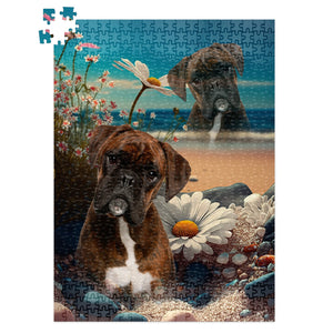 Personalized Superimposed Pet Portrait Jigsaw Puzzle