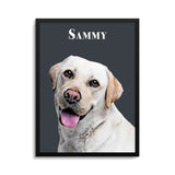 Personalized Pet Color Portrait Prints