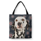 Personalized Dog Tote Bag - Mandala Design