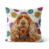 Personalized Pet Fun Flower Pillow