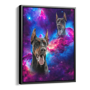 Personalized Framed Pet Superimposed Portrait Canvas