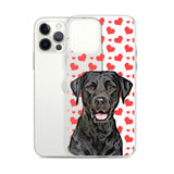 Personalized Pet iPhone Case with Heart Pattern