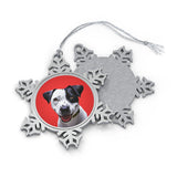 Personalized Pet Pewter Snowflake Ornament