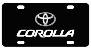 Toyota Corolla License Plate