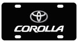 Toyota Corolla License Plate