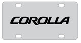 Toyota Corolla License Plate