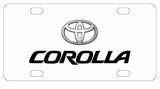 Toyota Corolla License Plate