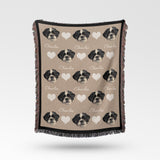 Personalized Pet Face Woven Blanket