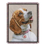 Personalized Pet Portrait Woven Blanket