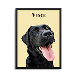 Personalized Pet Color Portrait Prints