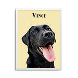 Personalized Pet Color Portrait Prints