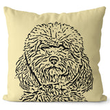 Personalized Minimalistic Pet Portrait Pillow