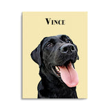 Personalized Pet Color Portrait Prints