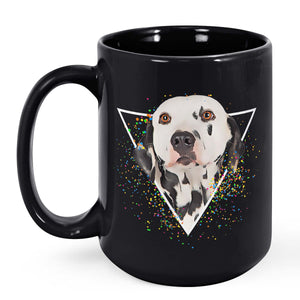 Personalized Pet Portrait Black Mug